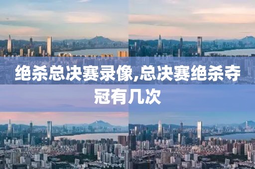绝杀总决赛录像,总决赛绝杀夺冠有几次