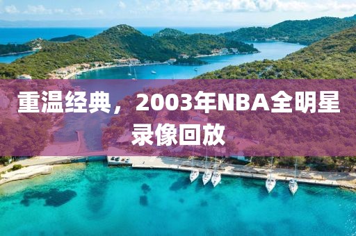 重温经典，2003年NBA全明星录像回放