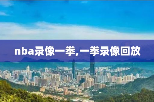 nba录像一拳,一拳录像回放