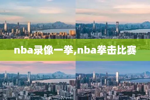 nba录像一拳,nba拳击比赛