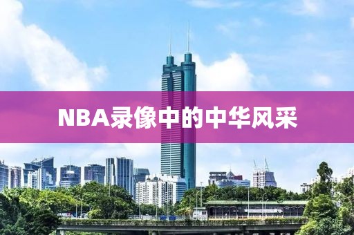 NBA录像中的中华风采